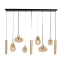 Steinhauer pendant luminaire REFLEXION 9 flames GU10 + E27 IP20, brass dimmable