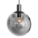 Steinhauer Pendelarmatuur BOLLIQUE 9-vlams GU10 + E27 IP20, zwart dimbaar