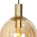 Steinhauer Pendelarmatuur BOLLIQUE 9-vlams GU10 + E27 IP20, messing dimbaar