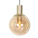 Steinhauer Pendelarmatuur BOLLIQUE 5-vlams GU10 + E27 IP20, messing dimbaar