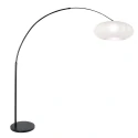 Steinhauer Booglamp LUMA NOLA 1-vlams E27 IP20, zwart dimbaar