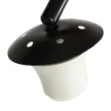 Steinhauer Booglamp LUMA NOLA 1-vlams E27 IP20, zwart dimbaar