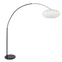 Steinhauer Booglamp LUMA NOLA 1-vlams E27 IP20, zwart dimbaar