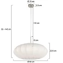 Steinhauer Pendelarmatuur SPARKLED LIGHT E27 IP20, dimbaar