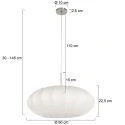 Steinhauer Pendelarmatuur LUMA NOLA 1-vlams E27 IP20, staal dimbaar