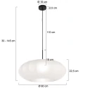 Steinhauer Pendelarmatuur LUMA NOLA 1-vlams E27 IP20, zwart dimbaar