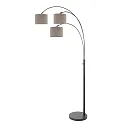 Steinhauer Staande lamp SPARKLED LIGHT E27 IP20, dimbaar