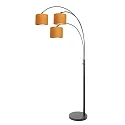 Steinhauer Staande lamp SPARKLED LIGHT E27 IP20, dimbaar