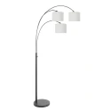 Steinhauer floor lamp SPARKLED LIGHT 3 flames E27 IP20, black dimmable