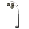 Steinhauer Staande lamp SPARKLED LIGHT E27 IP20, dimbaar