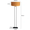 Steinhauer Staande lamp STANG E27 IP20, dimbaar