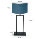Steinhauer Tafelarmatuur STANG E27 IP20, dimbaar