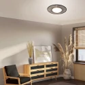 anne light & home Plafondarmatuur AURA 1-vlams IP20, zwart dimbaar