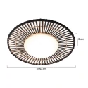 anne light & home Plafondarmatuur AURA 1-vlams IP20, zwart dimbaar