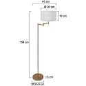 Mexlite Staande lamp BELLA E27 IP20, dimbaar