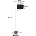 Mexlite floor lamp BELLA E27 IP20, dimmable
