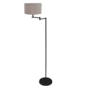 Mexlite floor lamp BELLA 1 flame E27 IP20, black dimmable