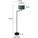 Mexlite Staande lamp BELLA E27 IP20, dimbaar