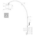 Mexlite Staande lamp SOLVA E27 IP20, dimbaar