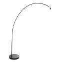 Mexlite Booglamp SOLVA 1-vlams E27 IP20, zwart dimbaar