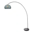 arc luminaire SOLVA 1 flame E27 IP20, black dimmable