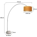 Mexlite floor lamp SOLVA E27 IP20, dimmable