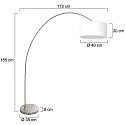 Mexlite Staande lamp SOLVA E27 IP20, dimbaar