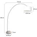 Mexlite Staande lamp SOLVA E27 IP20, dimbaar