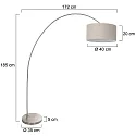 Mexlite floor lamp SOLVA E27 IP20, dimmable