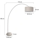 Mexlite floor lamp SOLVA E27 IP20, dimmable