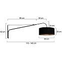 Steinhauer wall luminaire ELEGANT CLASSY E27 IP20, dimmable