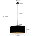Steinhauer Pendelarmatuur SPARKLED LIGHT E27 IP20, dimbaar