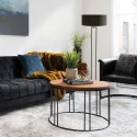 Steinhauer floor lamp STANG 1 flame E27 IP20, black dimmable