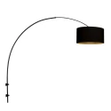 Steinhauer wall luminaire SPARKLED LIGHT 1 flame E27 IP20, black dimmable
