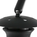 Steinhauer wall luminaire SPARKLED LIGHT 1 flame E27 IP20, black dimmable