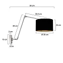 Steinhauer wall luminaire PRESTIGE CHIC E27 IP20, dimmable
