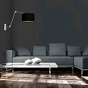 Steinhauer wall luminaire PRESTIGE CHIC E27 IP20, dimmable