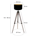 Mexlite floor lamp TRIEK E27 IP20, dimmable