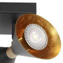 anne light & home Wandarmatuur PRETO 1-vlams GU10 IP20, zwart dimbaar