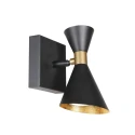 anne light & home Wandarmatuur PRETO 1-vlams GU10 IP20, zwart dimbaar