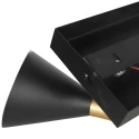 anne light & home Plafondarmatuur PRETO 2-vlams GU10 IP20, zwart dimbaar