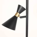anne light & home Staande lamp PRETO 2-vlams GU10 IP20, zwart dimbaar