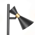 anne light & home Staande lamp PRETO 2-vlams GU10 IP20, zwart dimbaar