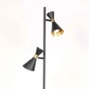 anne light & home Staande lamp PRETO 2-vlams GU10 IP20, zwart dimbaar