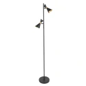 anne light & home Staande lamp PRETO 2-vlams GU10 IP20, zwart dimbaar