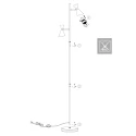 anne light & home Staande lamp PRETO 2-vlams GU10 IP20, zwart dimbaar