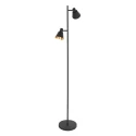 Mexlite Staande lamp OEROE 2-vlams E14 IP20, zwart dimbaar