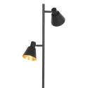 Mexlite Staande lamp OEROE 2-vlams E14 IP20, zwart dimbaar