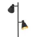 Mexlite Staande lamp OEROE 2-vlams E14 IP20, zwart dimbaar