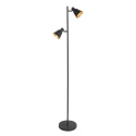 Mexlite Staande lamp OEROE 2-vlams E14 IP20, zwart dimbaar